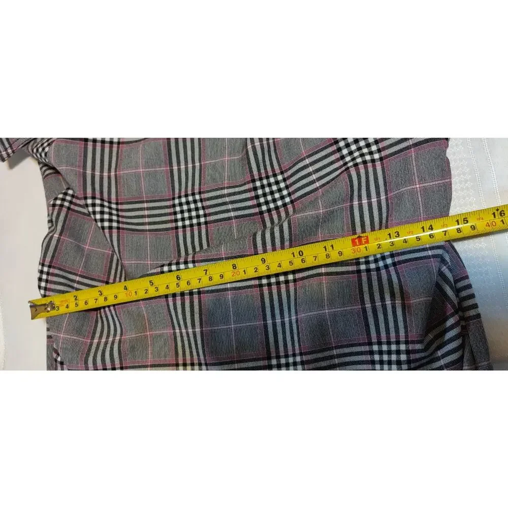 Maeve Anthropologie Plaid Dress 6P One Shoulder Prep School Girl Midi Preppy NWT - Picture 15 of 16